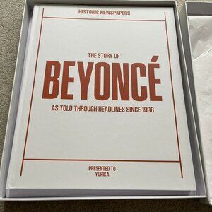 The Story of Beyonce Historic Newspapers Book, Brand-new with an original box.